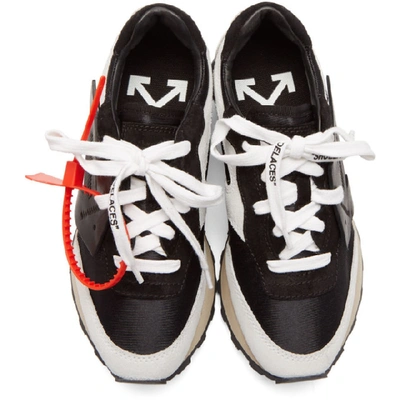 Shop Off-white White And Black Hg Runner Sneakers In White Black