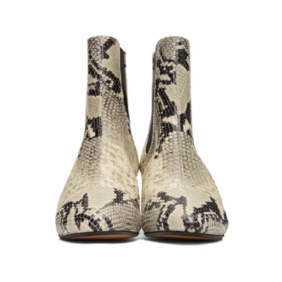 Shop Isabel Marant White Danae Boots In Chalk