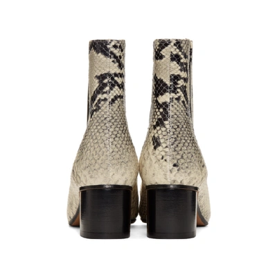 Shop Isabel Marant White Danae Boots In Chalk
