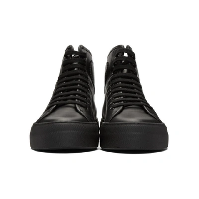 Shop Common Projects Black Tournament High Super Sneakers In 7547 Black