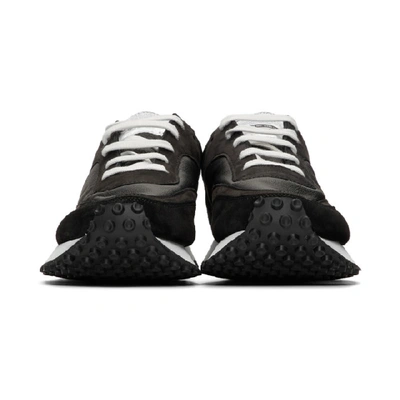 Shop Spalwart Black Nappa Tempo Low Sneakers