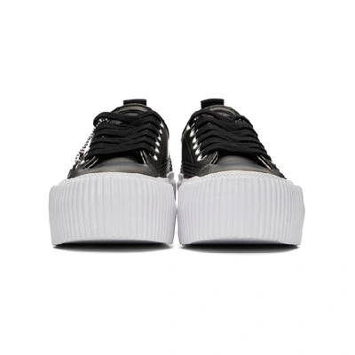 Shop Mcq By Alexander Mcqueen Mcq Alexander Mcqueen Black Plimsoll Platform Sneakers In 1000 Black