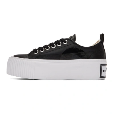 Shop Mcq By Alexander Mcqueen Mcq Alexander Mcqueen Black Plimsoll Platform Sneakers In 1000 Black