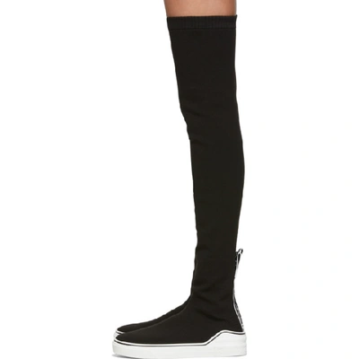 Shop Givenchy Black George V Over-the-knee Boots
