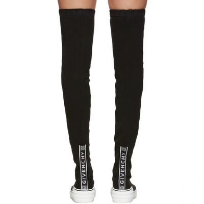 Shop Givenchy Black George V Over-the-knee Boots