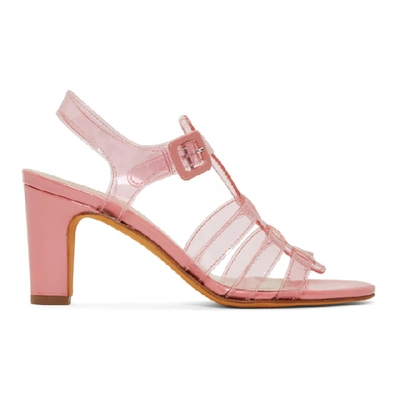 Shop Maryam Nassir Zadeh Pink Paros Sandals