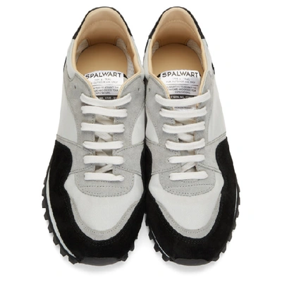 Shop Spalwart Black Marathon Low Sneakers In Black/grey