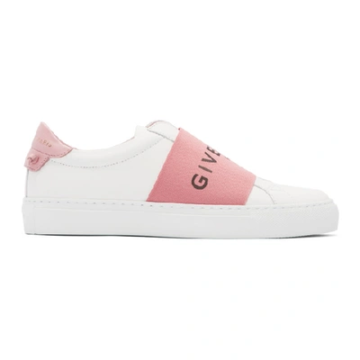 GIVENCHY 白色 AND 粉色 URBAN STREET 弹性绑带运动鞋