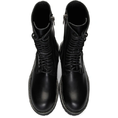 Shop Ann Demeulemeester Black Tucson Lace-up Boots In Nero