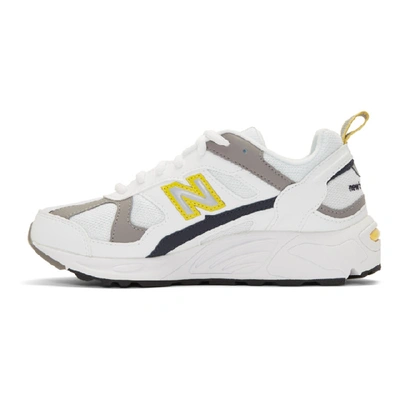 Shop New Balance White And Yellow 878 Sneakers In White Yello