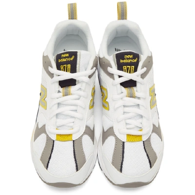 New Balance 878 White Yellow Chunky Sneakers | ModeSens