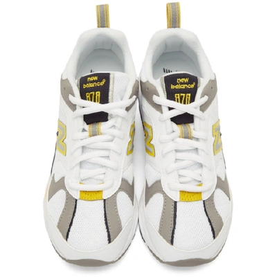 Shop New Balance White And Yellow 878 Sneakers In White Yello