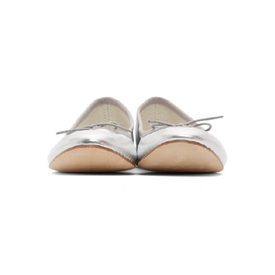 Shop Repetto Silver Cendrillon Ballerina Flats In 020 Silver