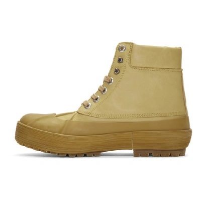 Shop Jacquemus Tan 'les Meuniers Hautes' Boots In Camel