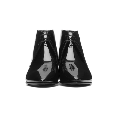 Shop Saint Laurent Black Patent Jonas Boots In 1000 Black