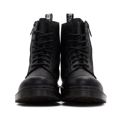 DR. MARTENS 黑色 1460 PASCAL 拉链中筒靴