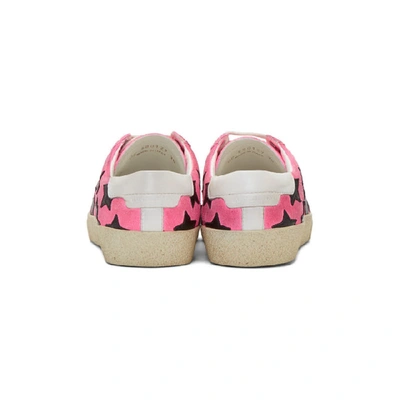 Shop Saint Laurent Pink Suede Court Classic Sl/06 Sneakers In 6967 Pink