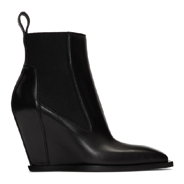 rick owens wedge boots