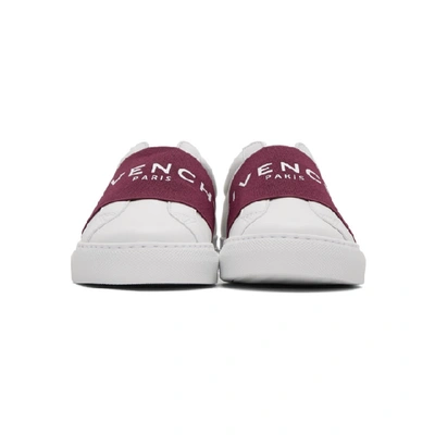 Shop Givenchy White & Pink Elastic Urban Street Sneakers In Orchid