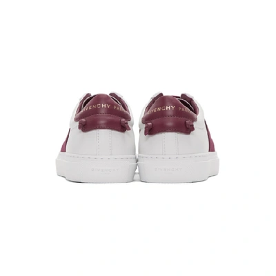 Shop Givenchy White & Pink Elastic Urban Street Sneakers In Orchid