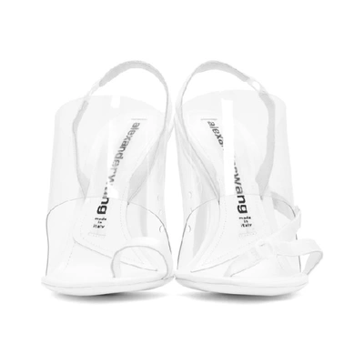 Shop Alexander Wang White Kaia Heeled Sandals In 100 White