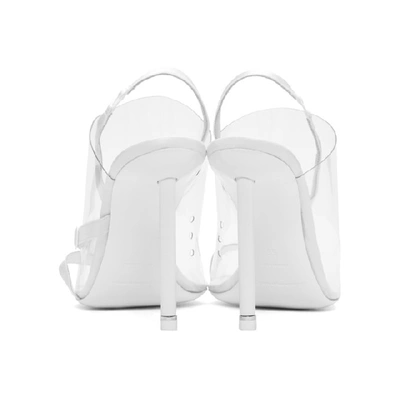 Shop Alexander Wang White Kaia Heeled Sandals In 100 White