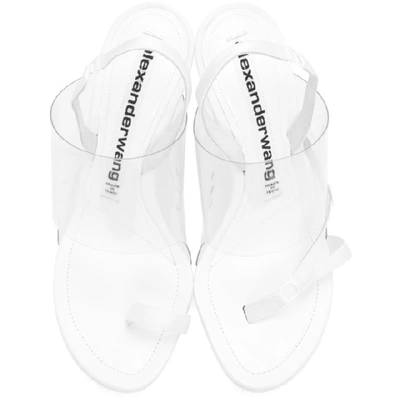 Shop Alexander Wang White Kaia Heeled Sandals In 100 White