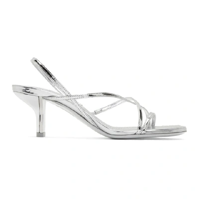 Shop Nicholas Kirkwood Silver Leeloo Strappy Sandals In N90 Silver
