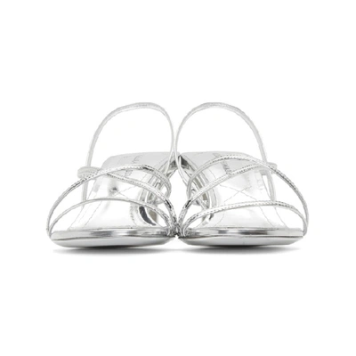 Shop Nicholas Kirkwood Silver Leeloo Strappy Sandals In N90 Silver