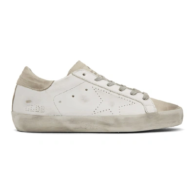 Shop Golden Goose White Superstar Sneakers