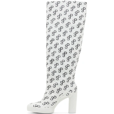 Saks Potts Ssense Exclusive White And Black Ecco Edition Sculpted Motion 75  Boots In White Black | ModeSens