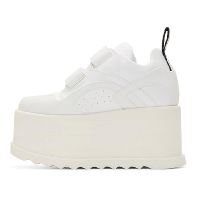 Shop Stella Mccartney White Eclypse Platform Sneakers