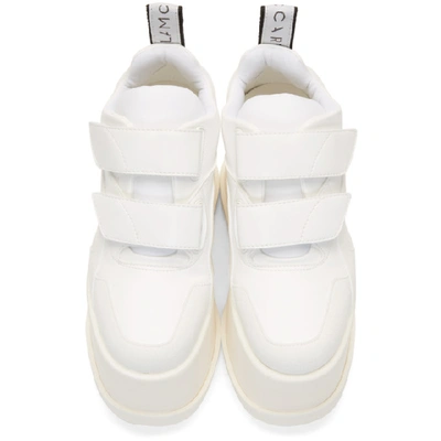 Shop Stella Mccartney White Eclypse Platform Sneakers