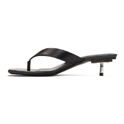 Shop Balenciaga Black Metal Sandals