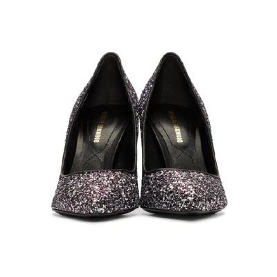 Shop Nicholas Kirkwood Purple Glitter Maeva Pumps In Gnf Gunm/fu