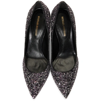 Shop Nicholas Kirkwood Purple Glitter Maeva Pumps In Gnf Gunm/fu