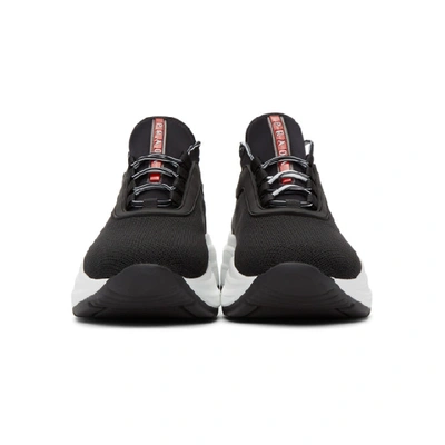 Shop Prada Black Chunky Sneakers In F0967 Black