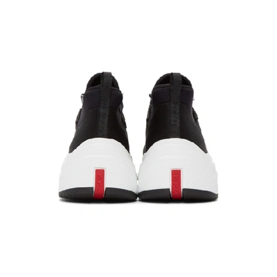 Shop Prada Black Chunky Sneakers In F0967 Black