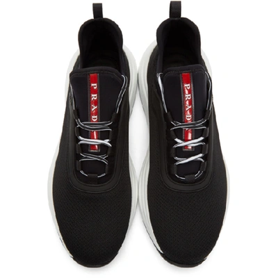 Shop Prada Black Chunky Sneakers In F0967 Black