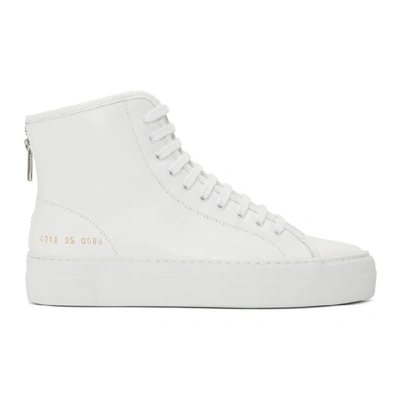 Shop Common Projects White Tournament High Super Sneakers In 0506 White