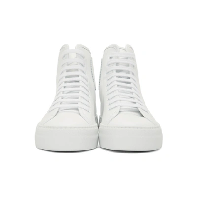 Shop Common Projects White Tournament High Super Sneakers In 0506 White