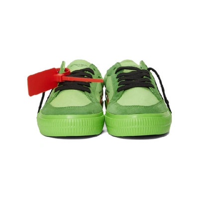 Shop Off-white Ssense Exclusive Green Low Vulcanized Trainers