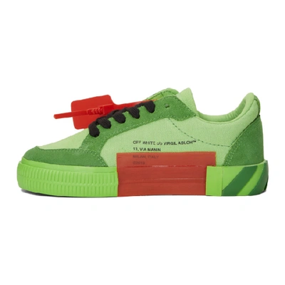 Shop Off-white Ssense Exclusive Green Low Vulcanized Sneakers
