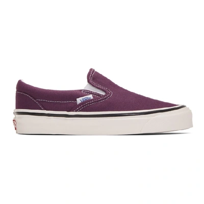 Shop Vans Purple Anaheim Factory Classic Slip-on 98 Dx Sneakers In Og Grape