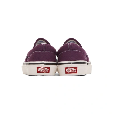 Shop Vans Purple Anaheim Factory Classic Slip-on 98 Dx Sneakers In Og Grape