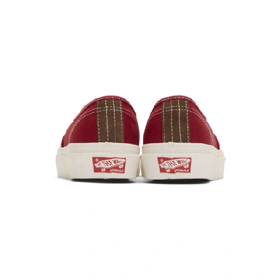 Shop Vans Red Og Authentic Lx Sneakers In Chili