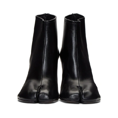 Shop Maison Margiela Black Stiletto Tabi Boots In T8013 Black