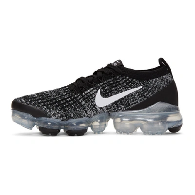 Shop Nike Black And White Air Vapormax Flyknit 3 Sneakers In 001 Black/w