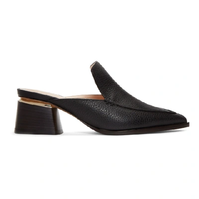 Shop Nicholas Kirkwood Black Leather Beya Mules In N99 Black