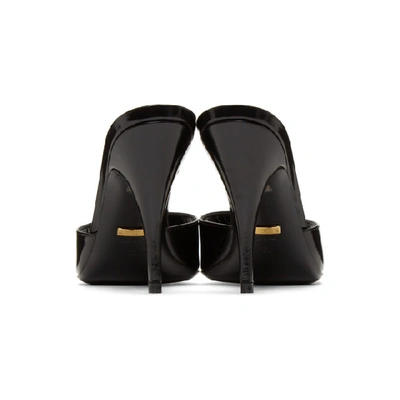 Shop Gucci Black Slide Heeled Sandals In 1000 Black